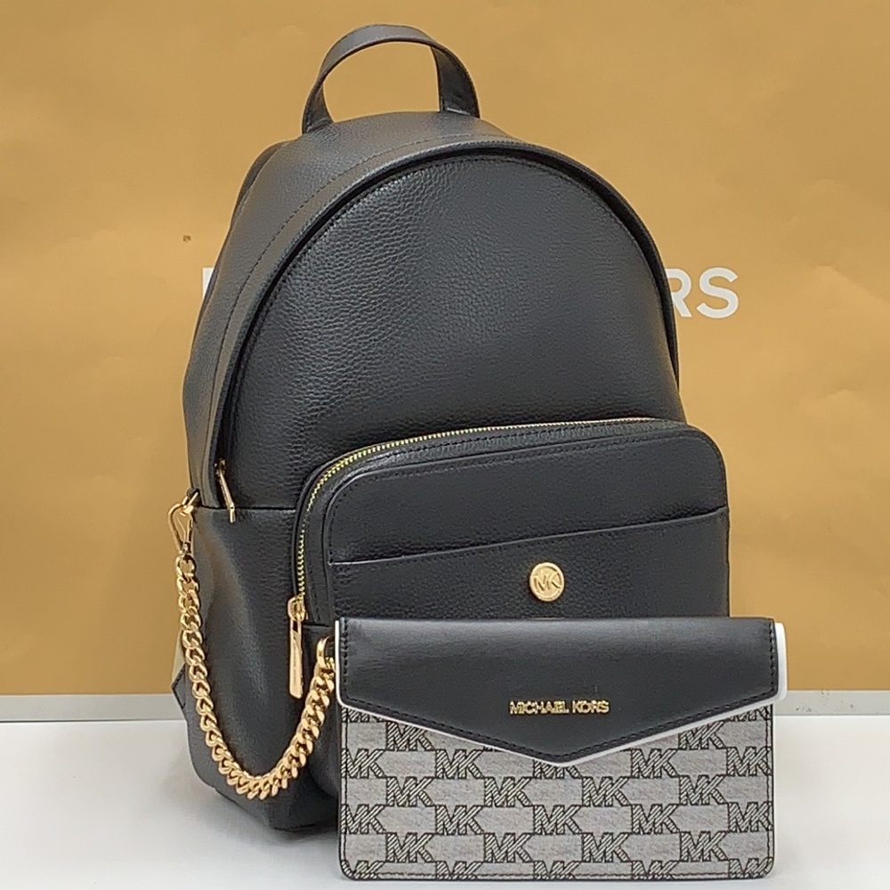 MICHAEL KORS BLACK COLOR 
Maisie Medium Pebbled Leather 2-in-1 Backpack